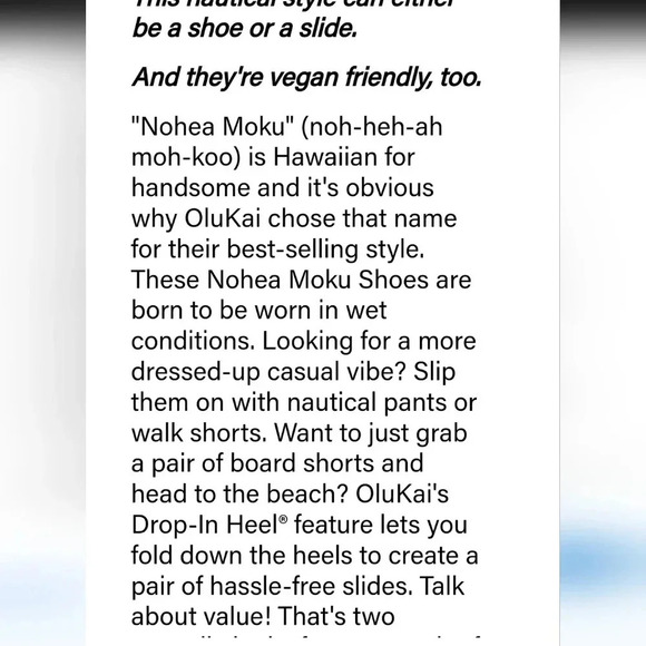 Olukai Nohe Moku Mens shoes Blue  or slide Waterproof Nautical Mesh Sneakers 9 - Picture 7 of 15